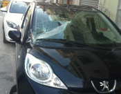  يافا: سقوط حجر من بناية قيد الانشاء بشارع "درور" على سيارة أحد المواطنين